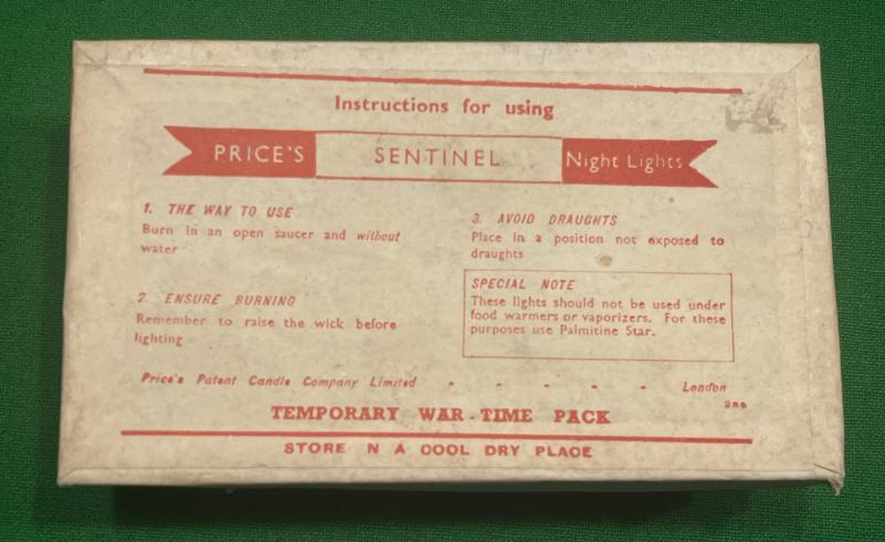Wartime Pack of Price's Night Lights.
