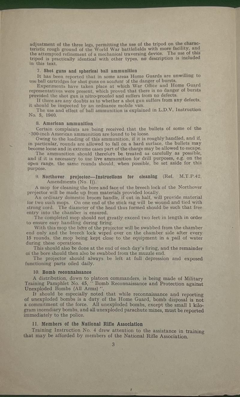 Home Guard Instruction - No.26 1941 - Miscellaneous Notes.