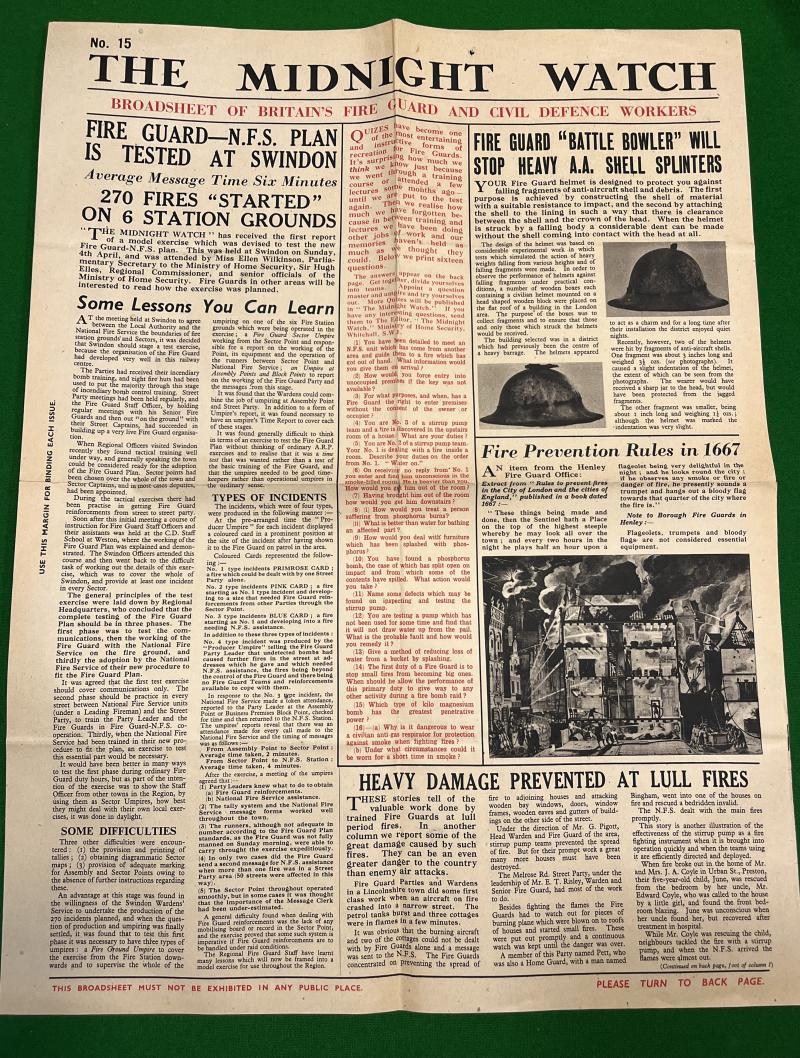 The Midnight Watch - Fire Guard Newspaper - No.15