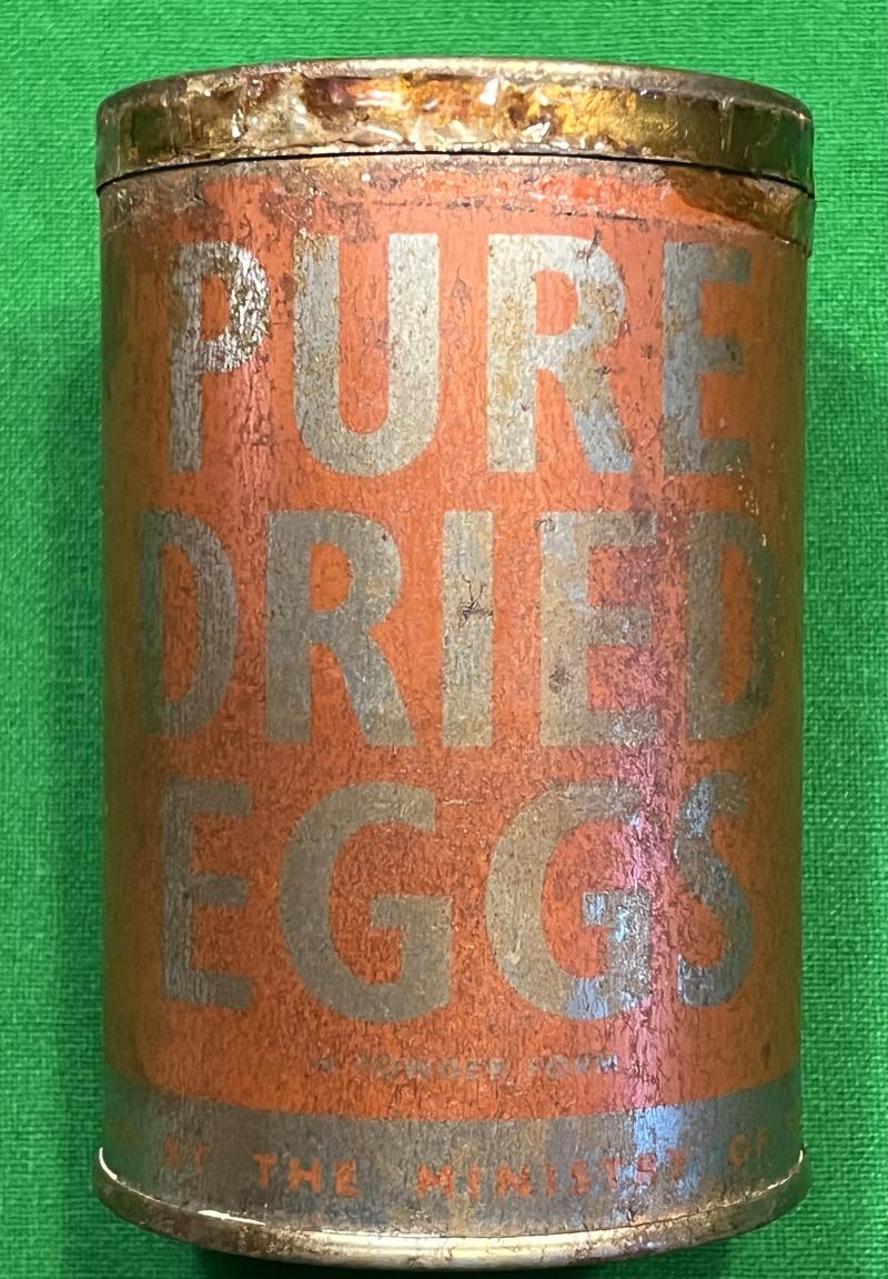 M.O.F. Dried Egg Tin with contents.