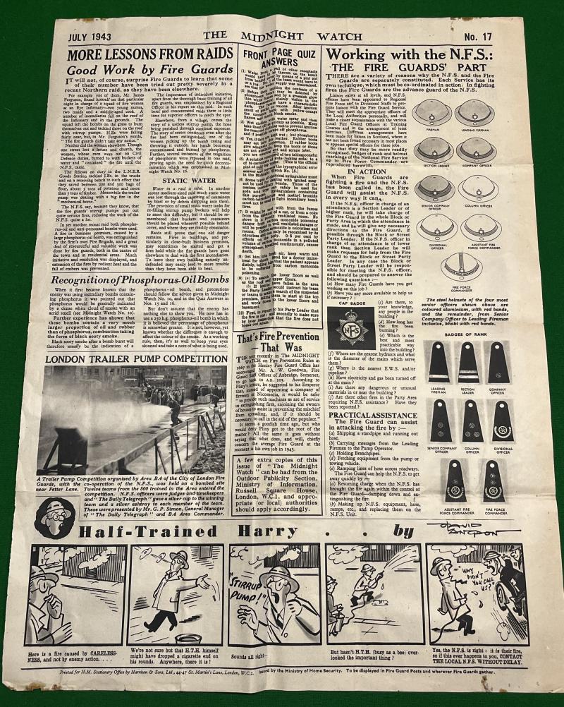The Midnight Watch - Fire Guard Newspaper. No.17.