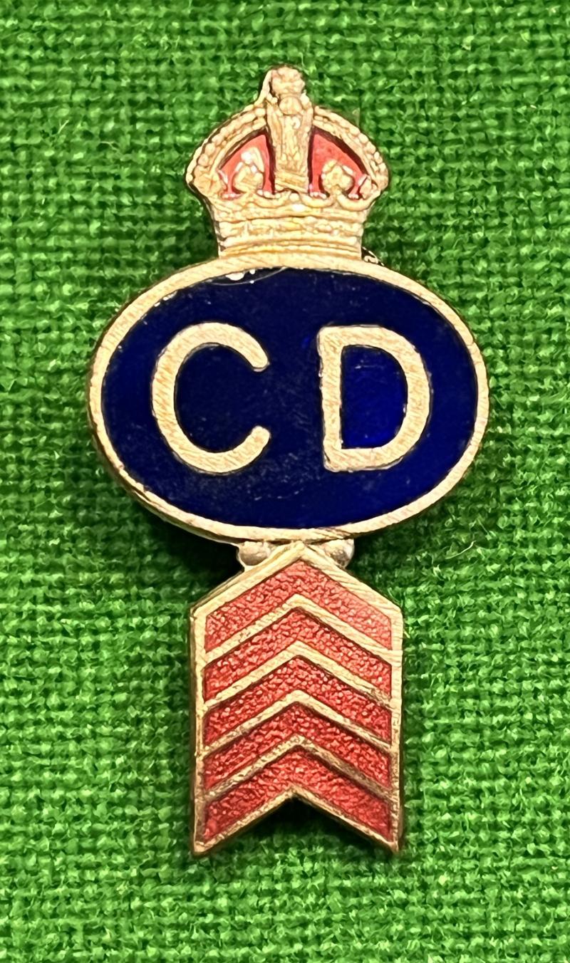 Civil Defence War Service lapel badge.
