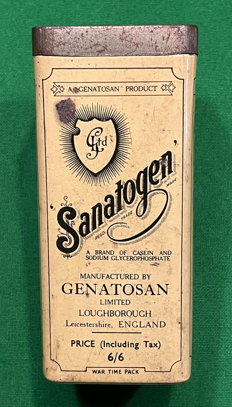 Wartime Sanatogen Tin.