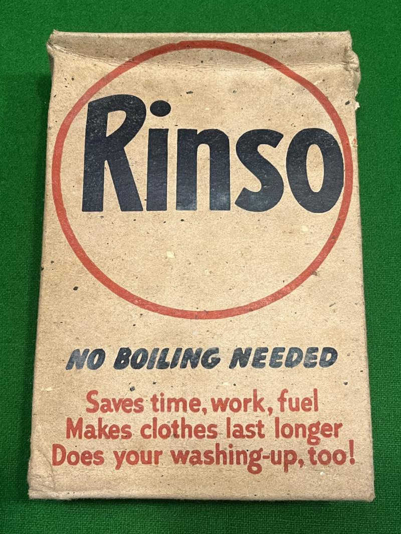 Wartime Rinso washing powder.