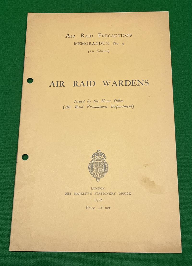 ARP Memo No.4 Air Raid Wardens
