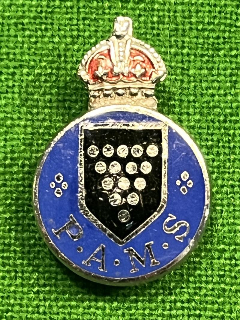 Cornwall  Police Auxiliary Messenger Service lapel badge.