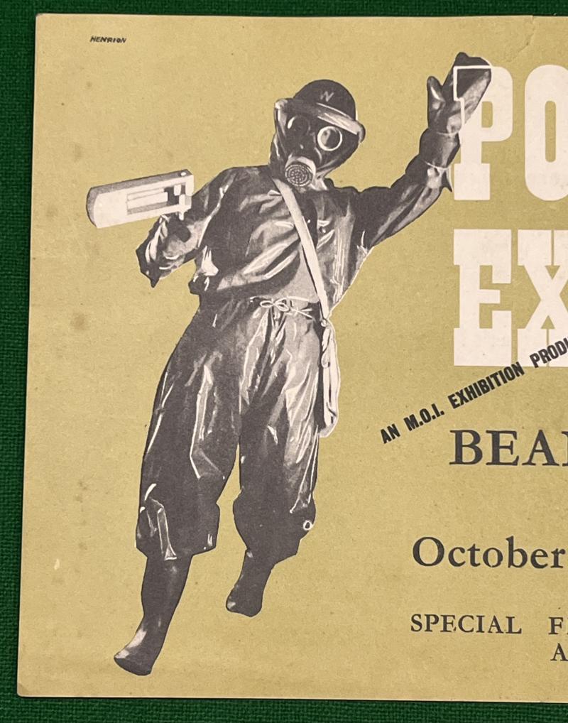 Canterbury Poison Gas Exhibition Publicity leaflet