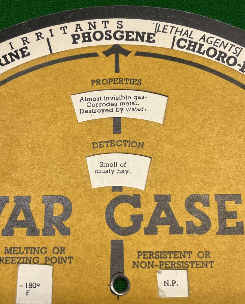 War Gases identifier disc.