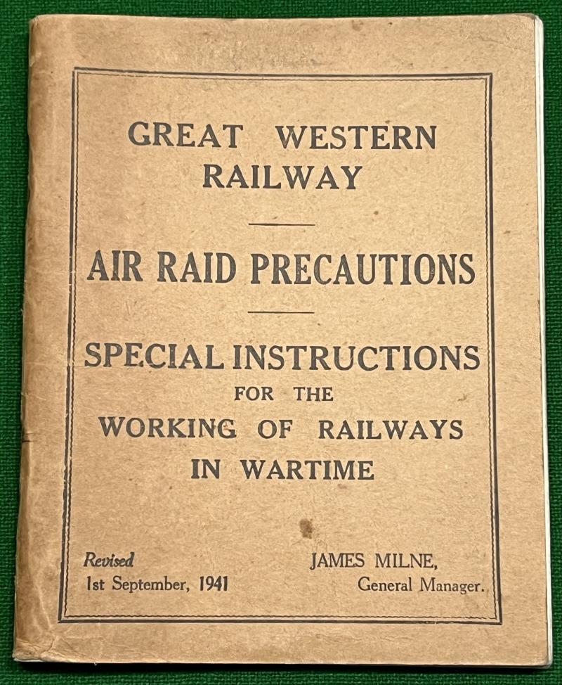 Great Western Railway Air Raid Precautions.