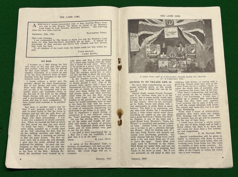 January 1945 Edition of the Land Girl.