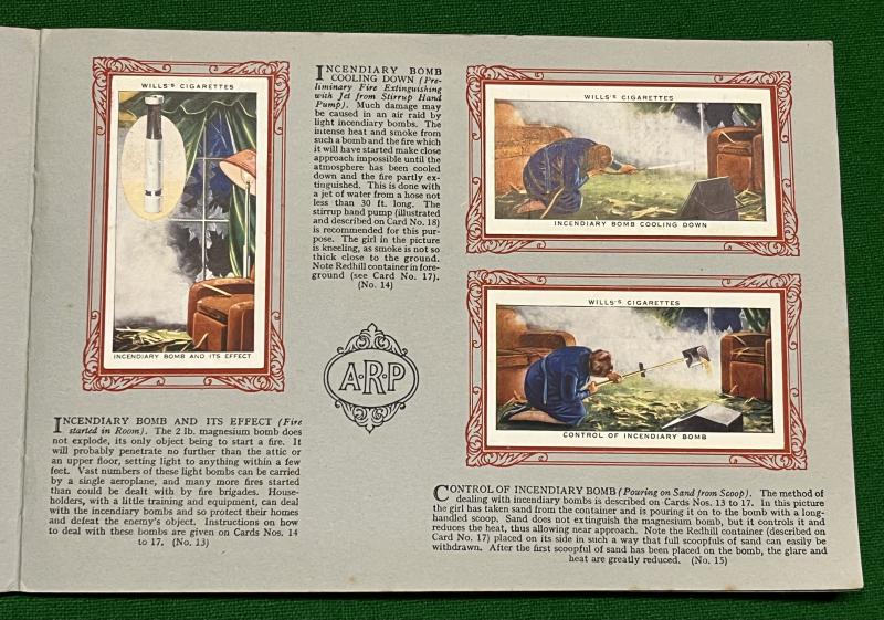W.D.& H.O.Wills ARP Cigarette Cards in original album.