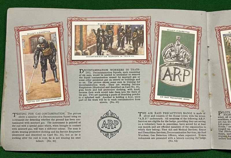 W.D.& H.O.Wills ARP Cigarette Cards in original album.