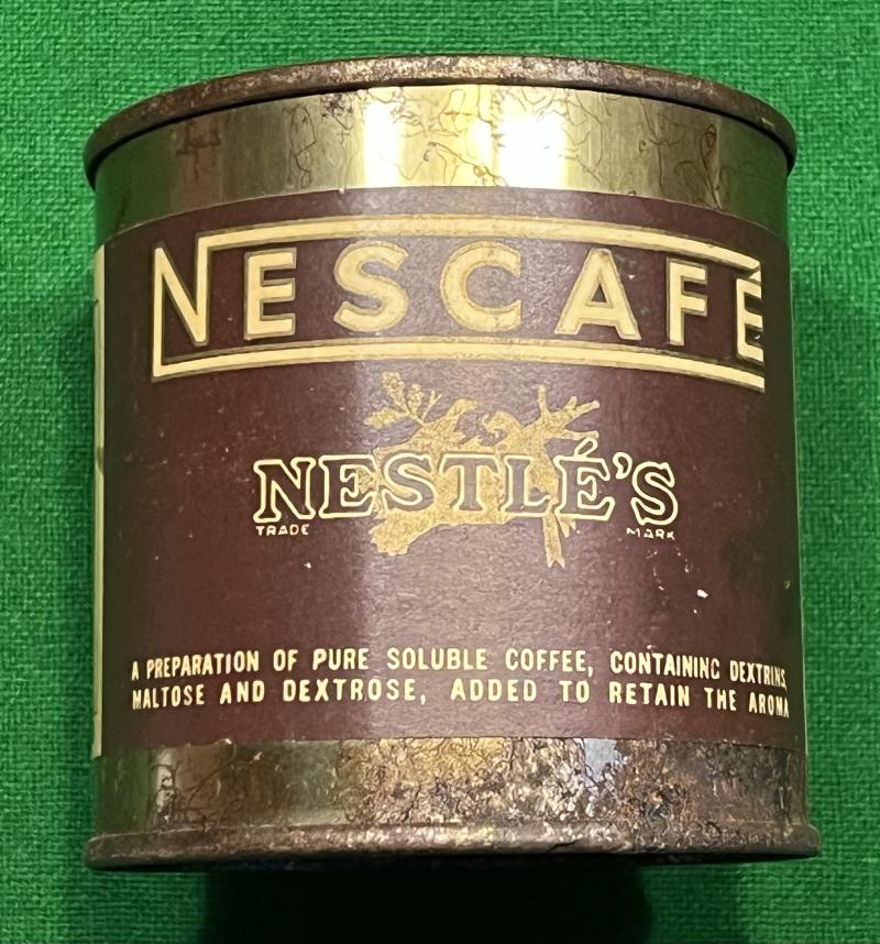 Wartime tin of Nescafe Instant Coffee.