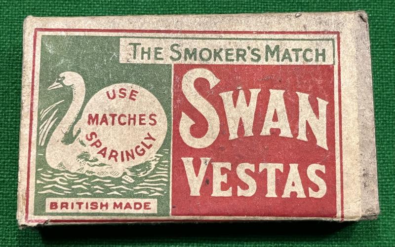 Wartime ' Swan ' Brand Match Box.