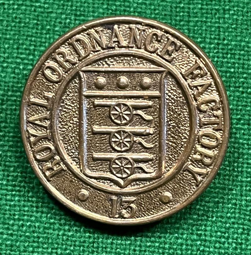 Royal Ordnance Factory No.13 lapel badge.