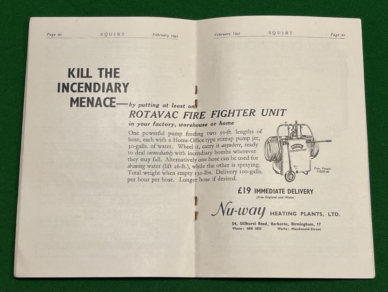 ' Squirt ' Birmingham AFS Journal 1941