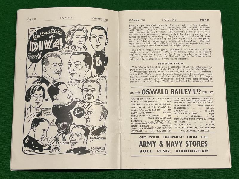 ' Squirt ' Birmingham AFS Journal 1941