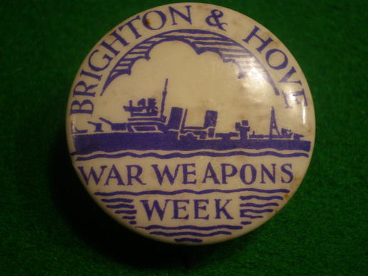Brighton & Hove War Weapons Week badge.