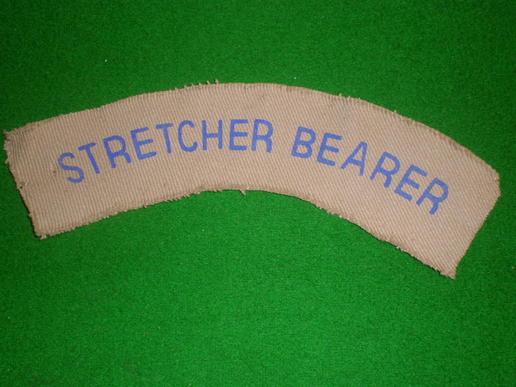EMS Stretcher Bearer shoulder title.