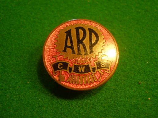 Co Op ARP lapel badge.