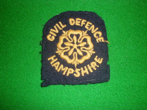 Hampshire Civil Defence shoulder title.