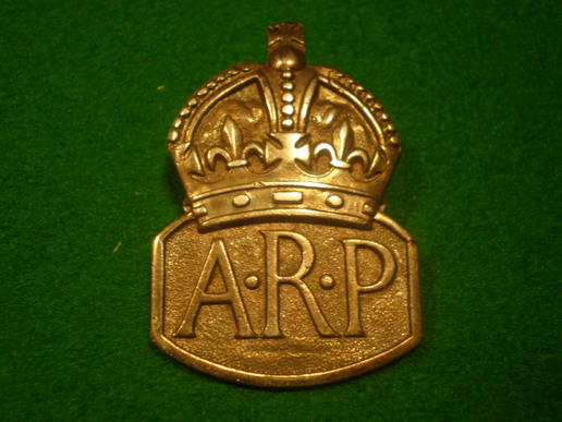 ARP Silver lapel badge.