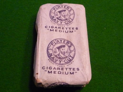 Wartime Player's  'Navy Cut' cigarettes.