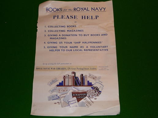 Books for the Royal Navy poster.