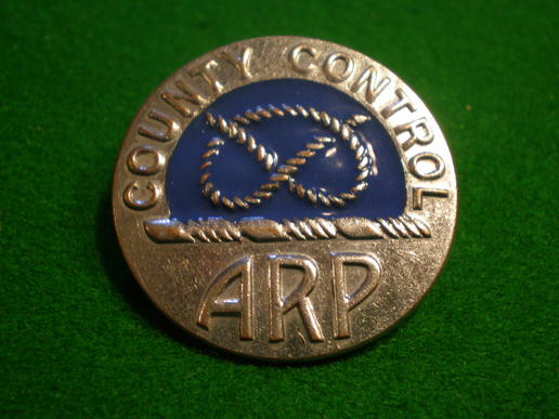 Staffordshire ARP County Control badge.