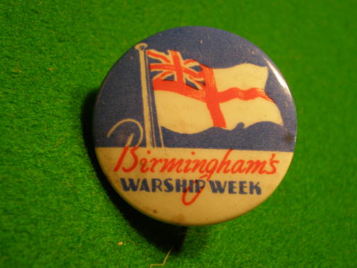 Birmingham's Warship Week badge. 
