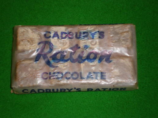 Cadbury's Ration chocolate.