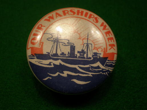 Warship Week fund badge.