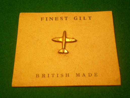 Gilt Spitfire badge.