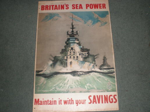 'Britain's Sea Power' savings poster. 