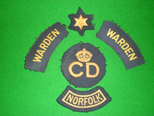 Norfolk CD insignia grouping.