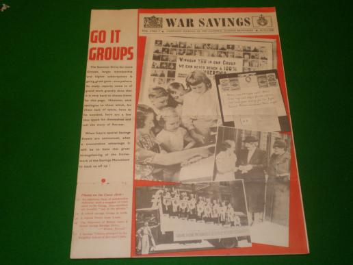 1941 War Savings broadsheet journal.