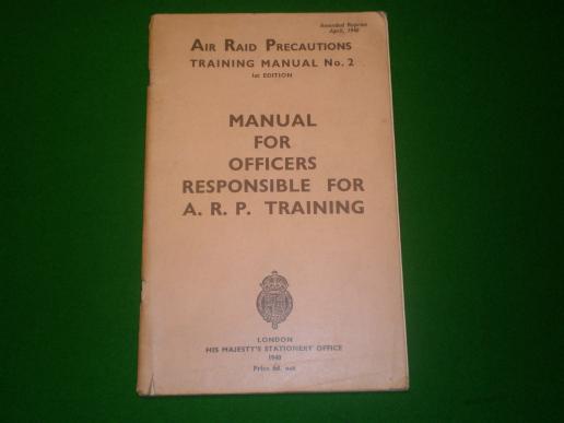 ARP Training Manual No.2 ' Officers Responsible for ARP...