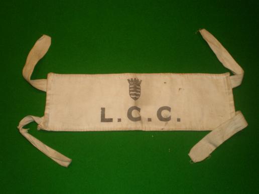 Wartime London County Council armband.
