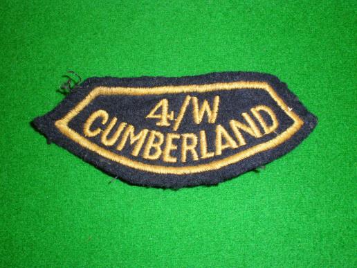 Civil Defence area title - Cumberland.