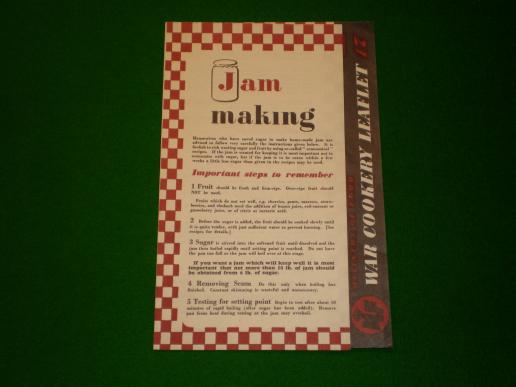 War Cookery Leaflet No.17 Jam Making 