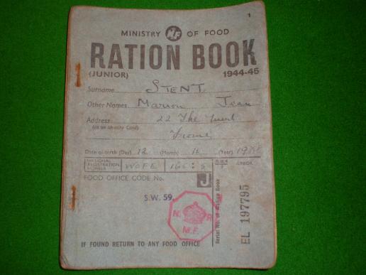 Junior Ration Book 1944-45.