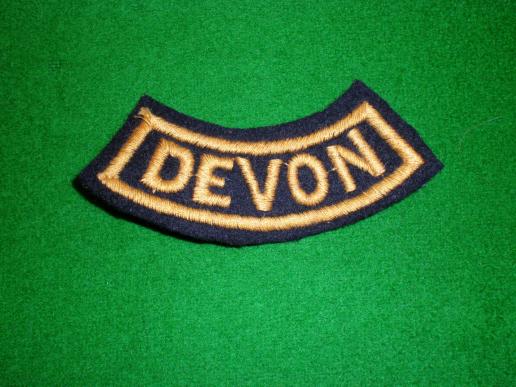 Devon Civil Defence area title.