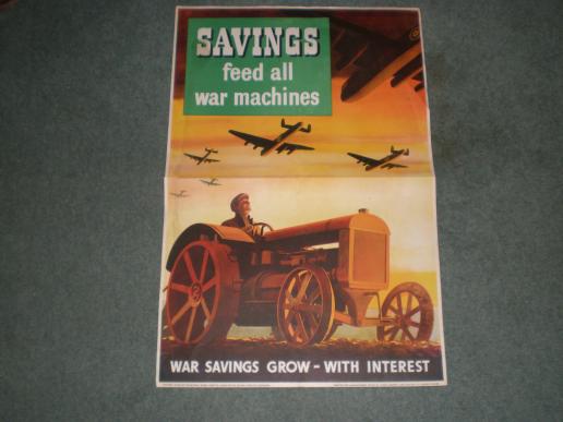 Wartime Savings Poster  - agricultural theme.