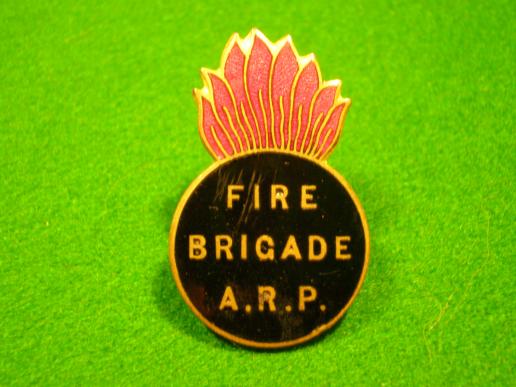 Fire Brigade A.R.P. lapel badge