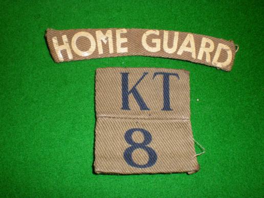 8th Kent Folkestone Battalion Home Guard titles. 