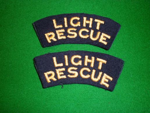 Light Rescue shoulder titles.