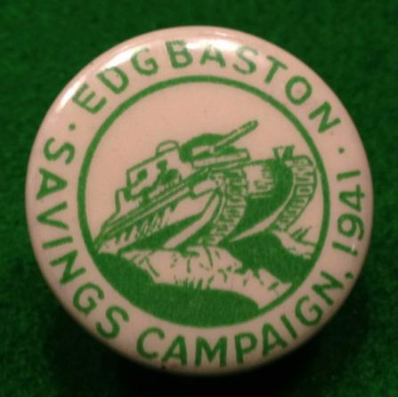 Edgbaston War Saving s Badge. 