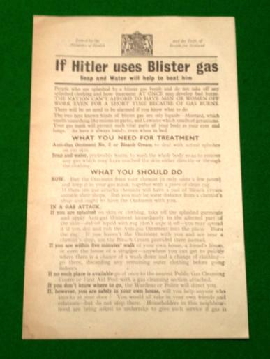 If Hitler Uses Blister Gas Leaflet.