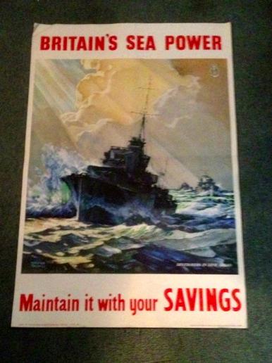 Britain's Sea Power savings poster. 