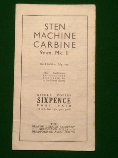 Sten Machine Gun leaflet.